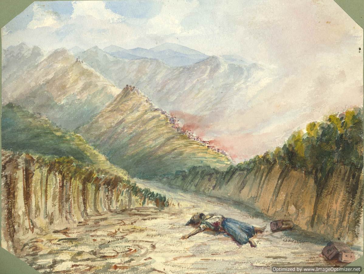 Burned Village in Syria 1860